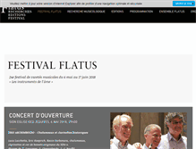 Tablet Screenshot of flatus.ch